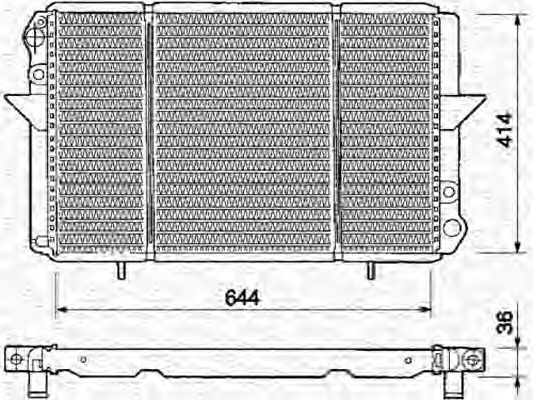 Imagine Radiator, racire motor MAGNETI MARELLI 350213360000