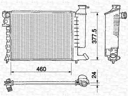 Imagine Radiator, racire motor MAGNETI MARELLI 350213373000