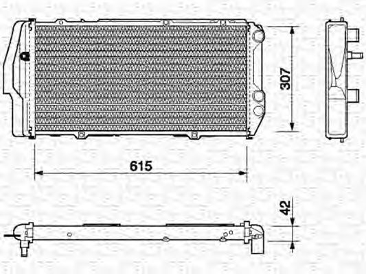 Imagine Radiator, racire motor MAGNETI MARELLI 350213403000