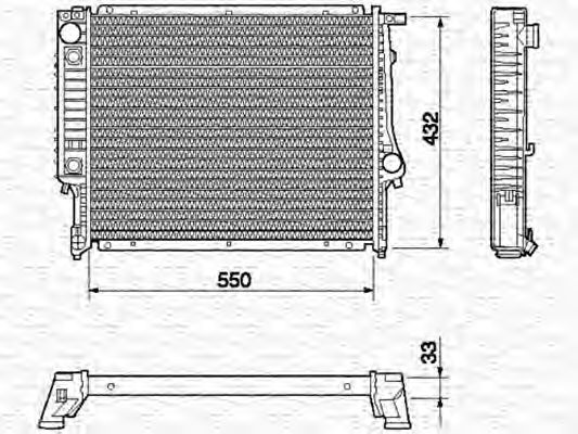 Imagine Radiator, racire motor MAGNETI MARELLI 350213420000