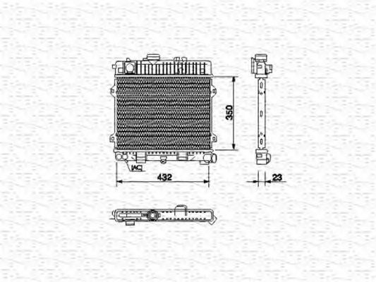 Imagine Radiator, racire motor MAGNETI MARELLI 350213436000