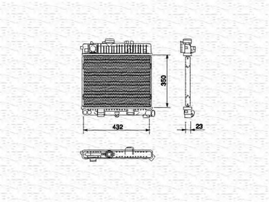 Imagine Radiator, racire motor MAGNETI MARELLI 350213438000