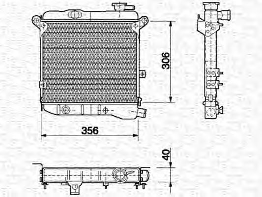 Imagine Radiator, racire motor MAGNETI MARELLI 350213450000