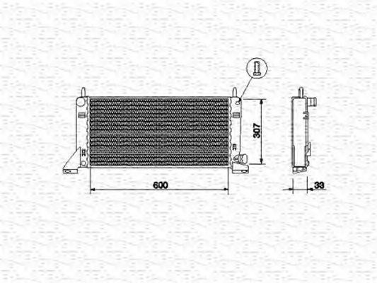 Imagine Radiator, racire motor MAGNETI MARELLI 350213464000