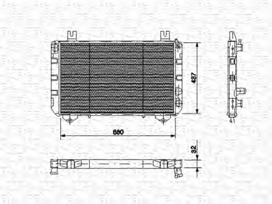 Imagine Radiator, racire motor MAGNETI MARELLI 350213473000