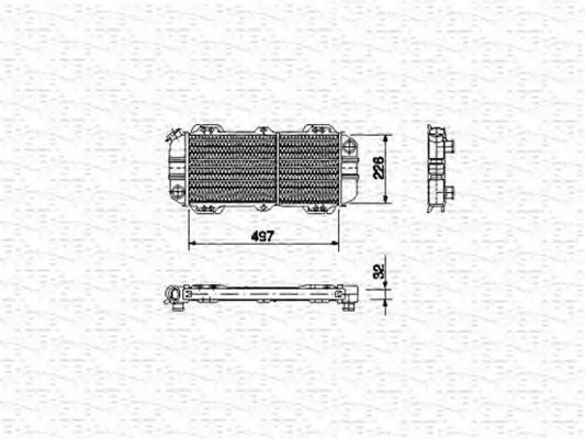 Imagine Radiator, racire motor MAGNETI MARELLI 350213484000