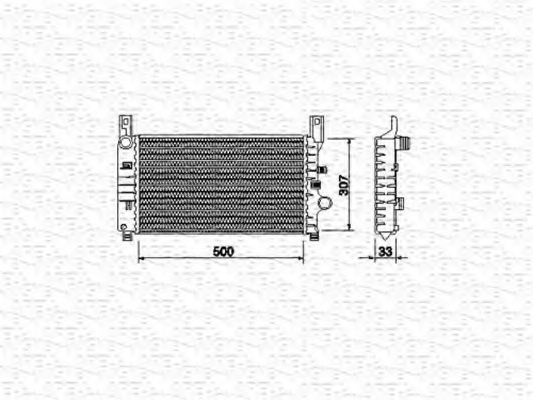Imagine Radiator, racire motor MAGNETI MARELLI 350213492000