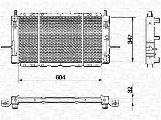 Imagine Radiator, racire motor MAGNETI MARELLI 350213496000