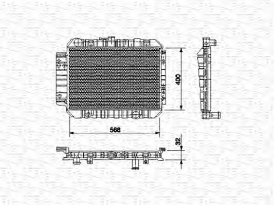 Imagine Radiator, racire motor MAGNETI MARELLI 350213516000