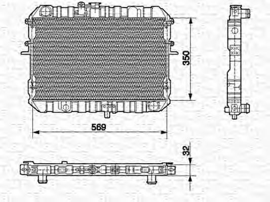 Imagine Radiator, racire motor MAGNETI MARELLI 350213517000