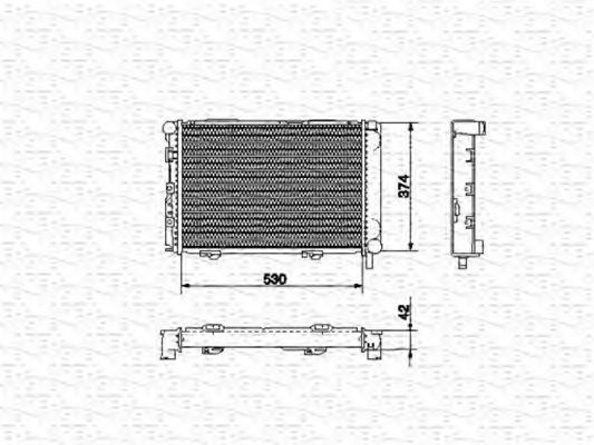 Imagine Radiator, racire motor MAGNETI MARELLI 350213529000