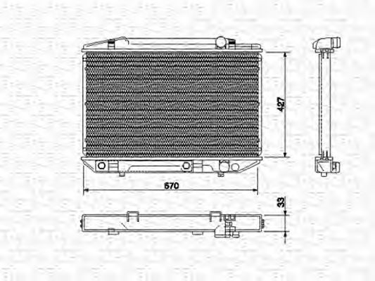 Imagine Radiator, racire motor MAGNETI MARELLI 350213531000