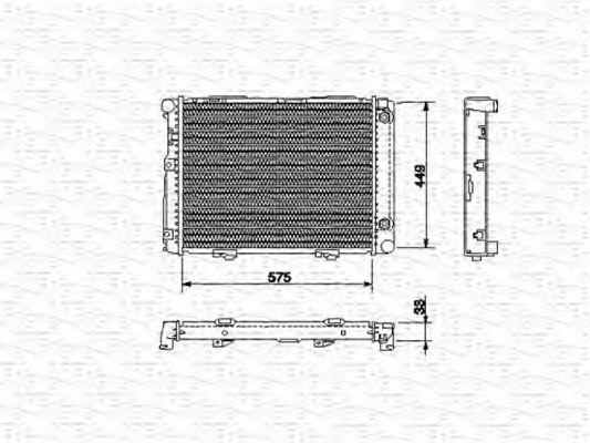 Imagine Radiator, racire motor MAGNETI MARELLI 350213533000