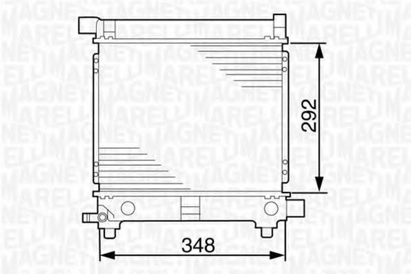 Imagine Radiator, racire motor MAGNETI MARELLI 350213535000