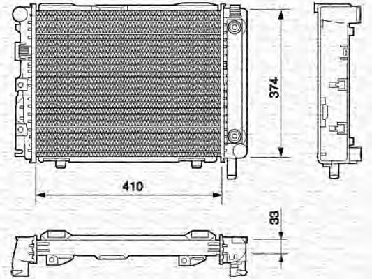 Imagine Radiator, racire motor MAGNETI MARELLI 350213537000