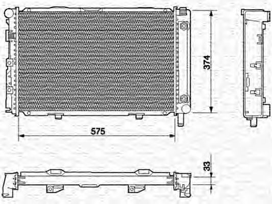 Imagine Radiator, racire motor MAGNETI MARELLI 350213538000