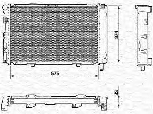 Imagine Radiator, racire motor MAGNETI MARELLI 350213539000