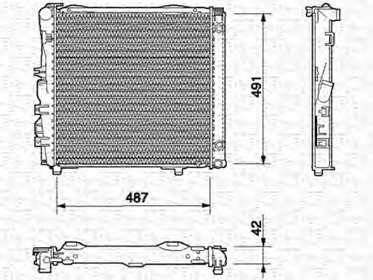 Imagine Radiator, racire motor MAGNETI MARELLI 350213540000