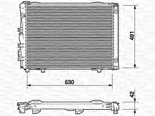 Imagine Radiator, racire motor MAGNETI MARELLI 350213541000