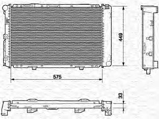 Imagine Radiator, racire motor MAGNETI MARELLI 350213543000