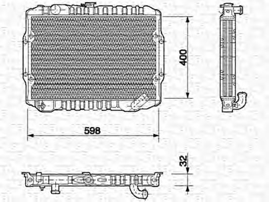 Imagine Radiator, racire motor MAGNETI MARELLI 350213549000