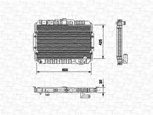 Imagine Radiator, racire motor MAGNETI MARELLI 350213551000