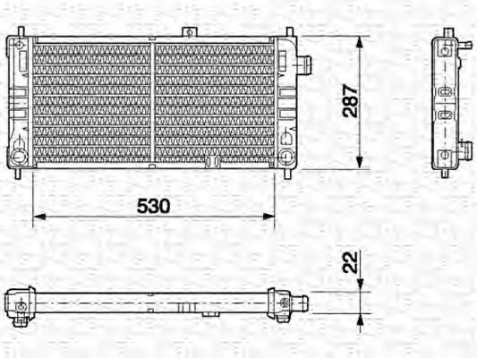 Imagine Radiator, racire motor MAGNETI MARELLI 350213561000