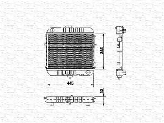 Imagine Radiator, racire motor MAGNETI MARELLI 350213573000