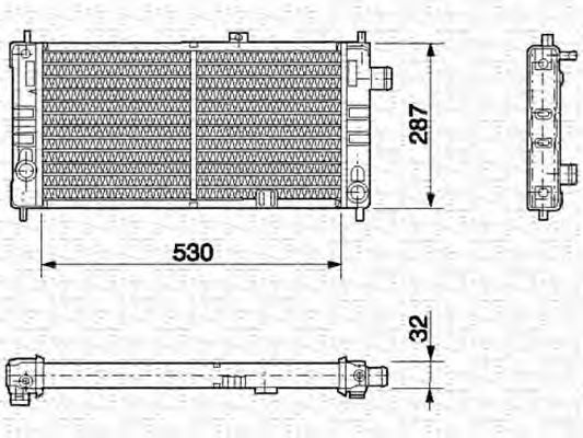 Imagine Radiator, racire motor MAGNETI MARELLI 350213581000