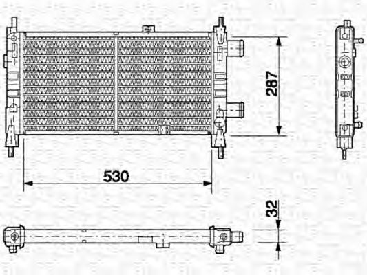 Imagine Radiator, racire motor MAGNETI MARELLI 350213582000