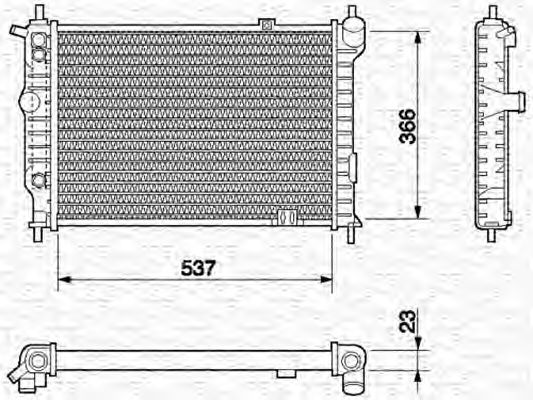 Imagine Radiator, racire motor MAGNETI MARELLI 350213586000