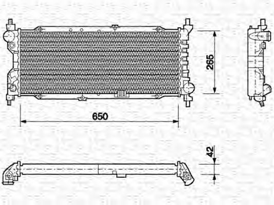 Imagine Radiator, racire motor MAGNETI MARELLI 350213588000