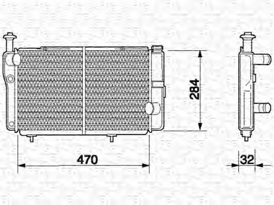 Imagine Radiator, racire motor MAGNETI MARELLI 350213597000