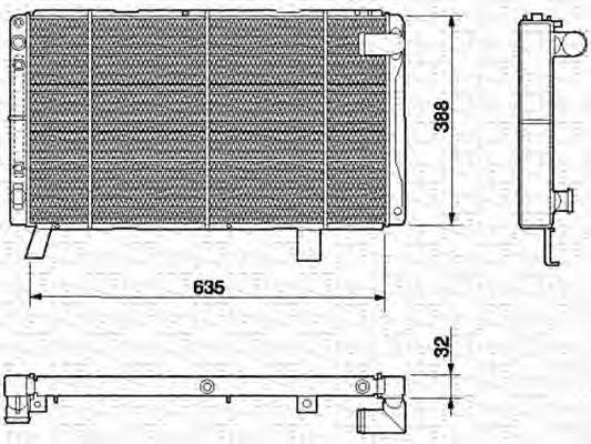 Imagine Radiator, racire motor MAGNETI MARELLI 350213602000