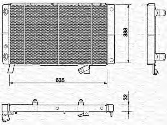 Imagine Radiator, racire motor MAGNETI MARELLI 350213603000