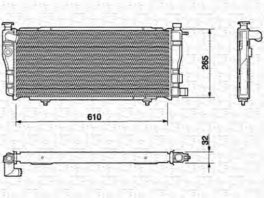 Imagine Radiator, racire motor MAGNETI MARELLI 350213604000