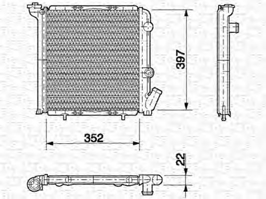 Imagine Radiator, racire motor MAGNETI MARELLI 350213614000