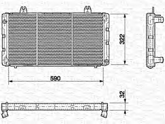 Imagine Radiator, racire motor MAGNETI MARELLI 350213628000