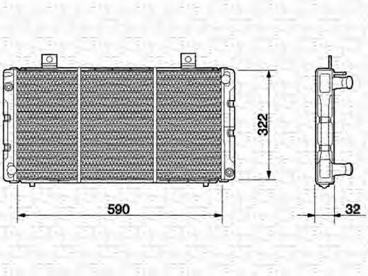 Imagine Radiator, racire motor MAGNETI MARELLI 350213629000