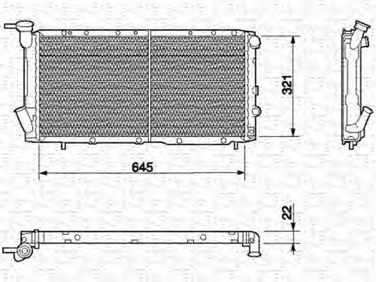 Imagine Radiator, racire motor MAGNETI MARELLI 350213643000