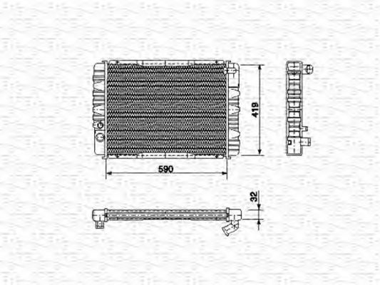 Imagine Radiator, racire motor MAGNETI MARELLI 350213656000