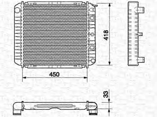 Imagine Radiator, racire motor MAGNETI MARELLI 350213659000