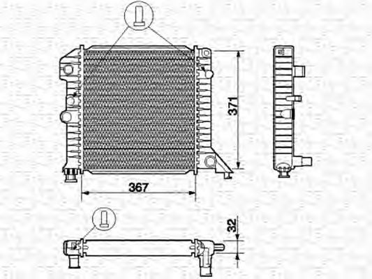 Imagine Radiator, racire motor MAGNETI MARELLI 350213662000