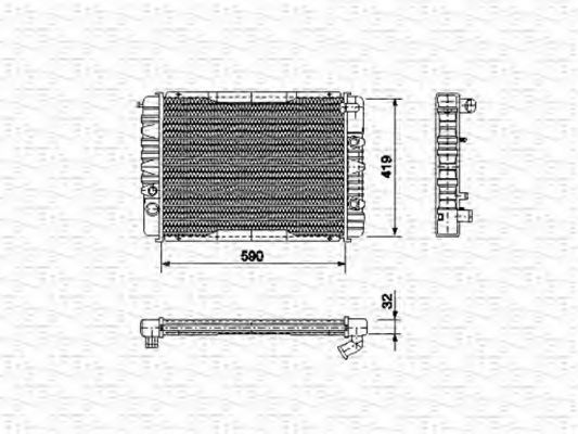 Imagine Radiator, racire motor MAGNETI MARELLI 350213665000