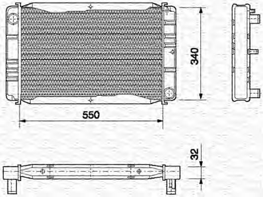 Imagine Radiator, racire motor MAGNETI MARELLI 350213667000