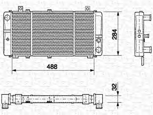 Imagine Radiator, racire motor MAGNETI MARELLI 350213671000