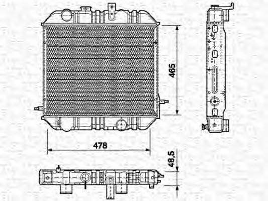 Imagine Radiator, racire motor MAGNETI MARELLI 350213677000