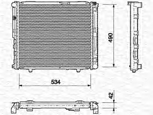 Imagine Radiator, racire motor MAGNETI MARELLI 350213691000