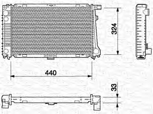 Imagine Radiator, racire motor MAGNETI MARELLI 350213695000