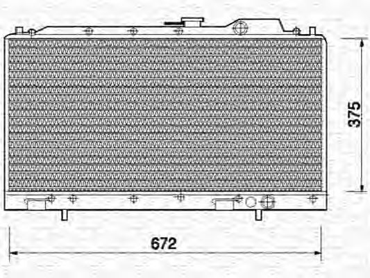 Imagine Radiator, racire motor MAGNETI MARELLI 350213702000